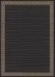 Recife Wicker Stitch Black/Cocoa Area Rug