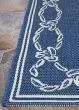 Recife Rope Knot Ivory/Indigo Area Rug