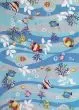 Sonesta 2011 Blue Tropical Fish Area Rug
