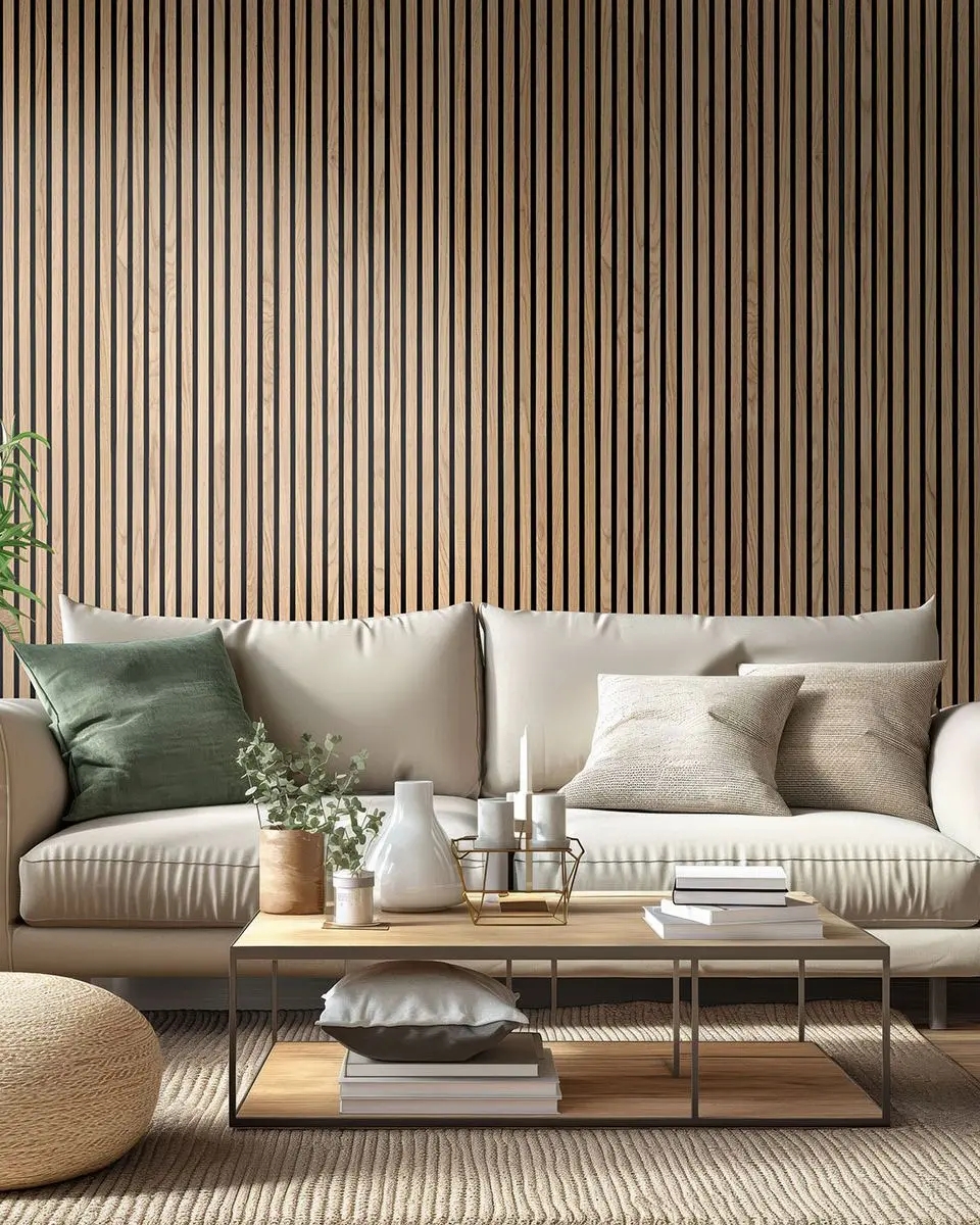 MSI Acoustic Wood Slat Wall Panel Natural | Carpet Exchange