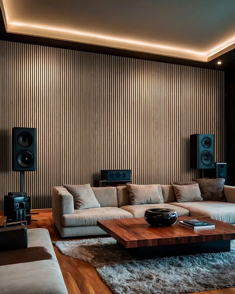 MSI Acoustic Wood Slat Wall Panel Natural | Carpet Exchange
