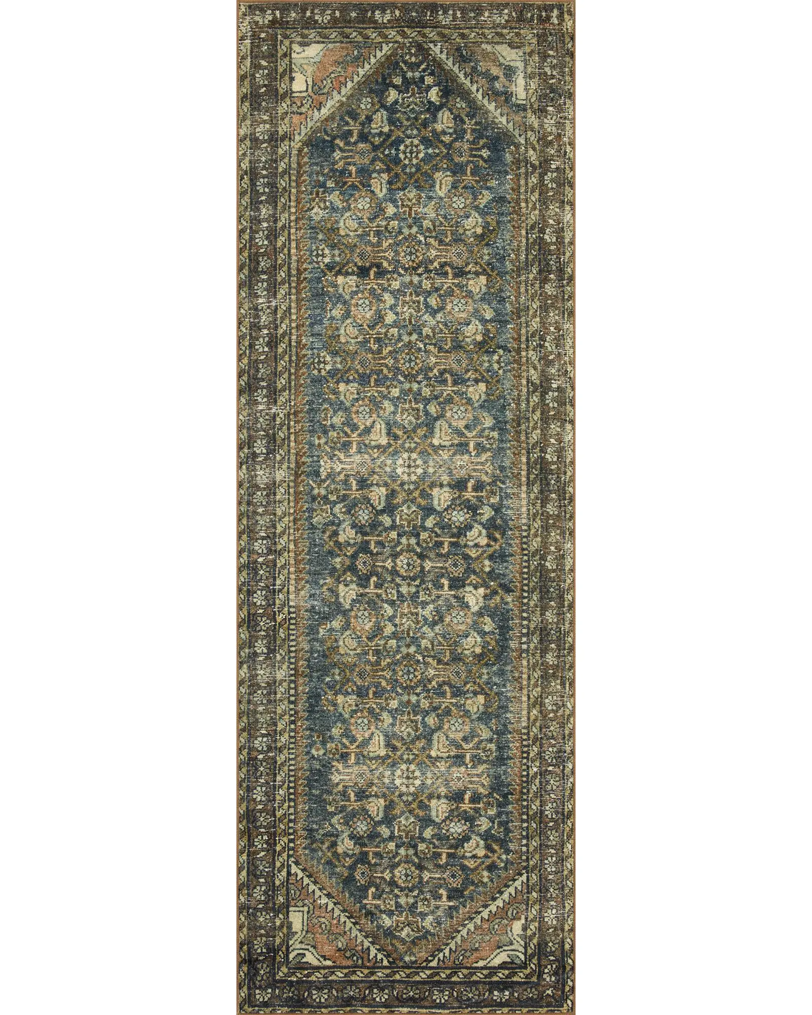 Loloi Banks BAN-02 Denim/Clay Area Rug | Carpet Exchange