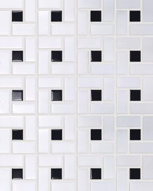 Surface Art Circuit White Black Pinwheel | Carpet Exchange