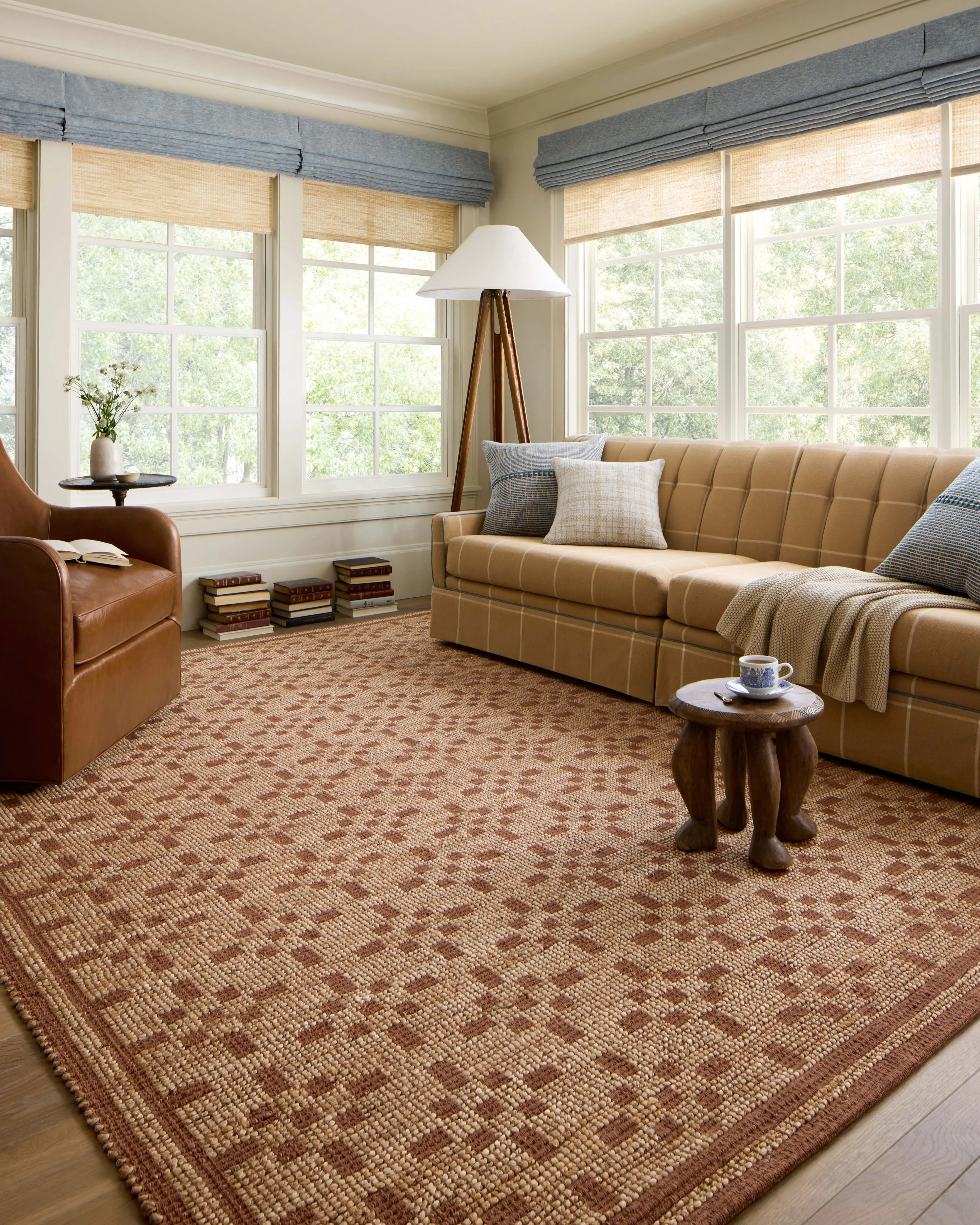 Loloi Judy JUD-07 Natural/Spice Area Rug | Carpet Exchange