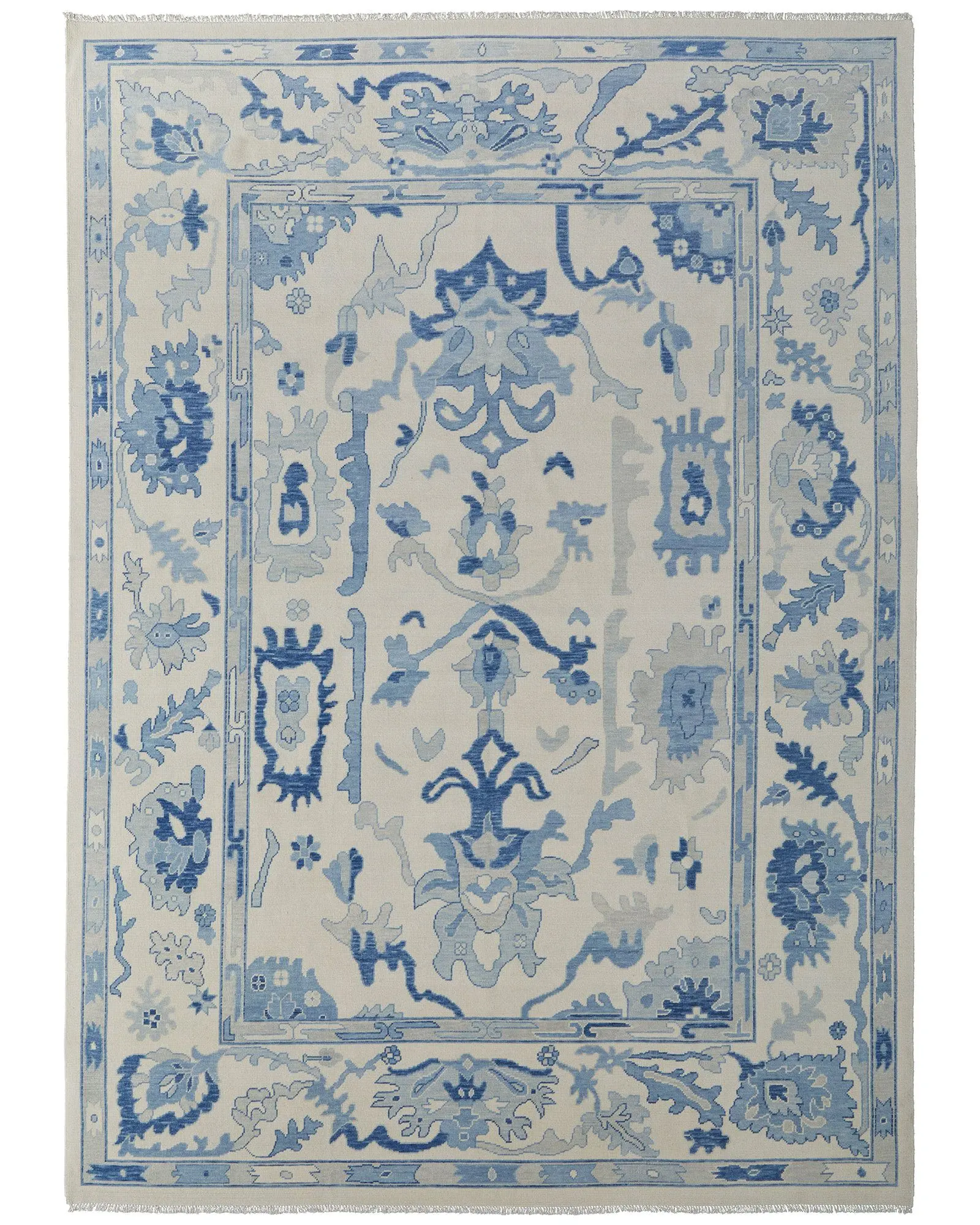Feizy Karina 69G7F Ivory/Blue Area Rug | Carpet Exchange