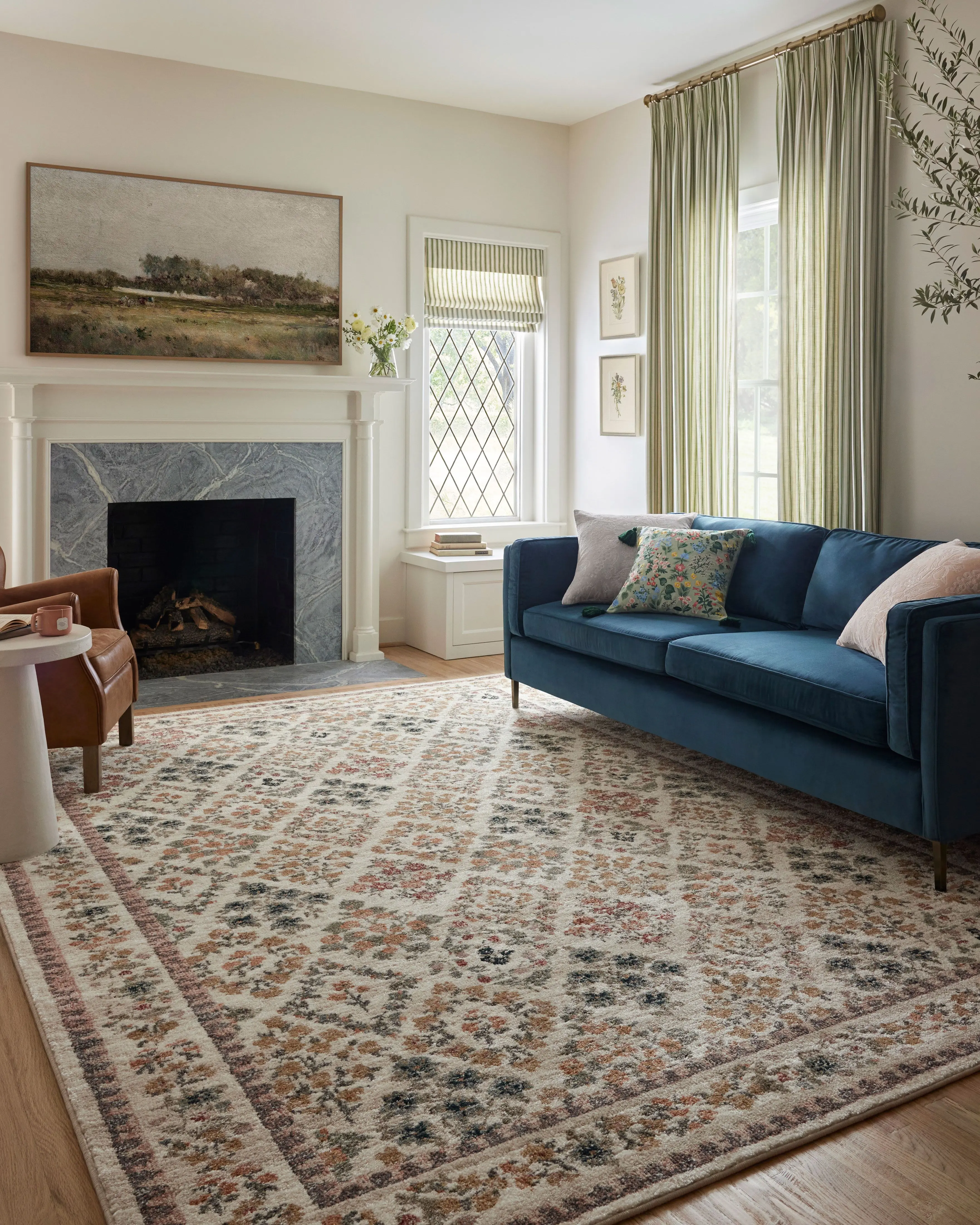 Loloi Laurel LAU-04 Cream Area Rug | Carpet Exchange