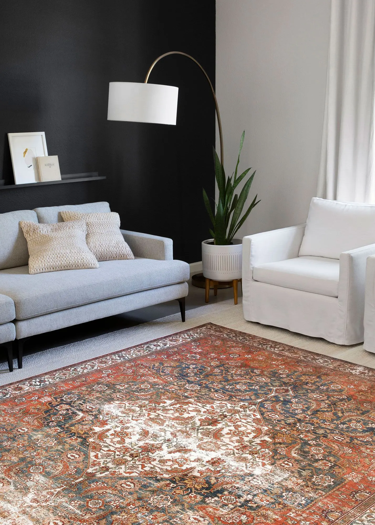 Loloi Layla LAY-05 Ocean/Multi Area Rug | Carpet Exchange