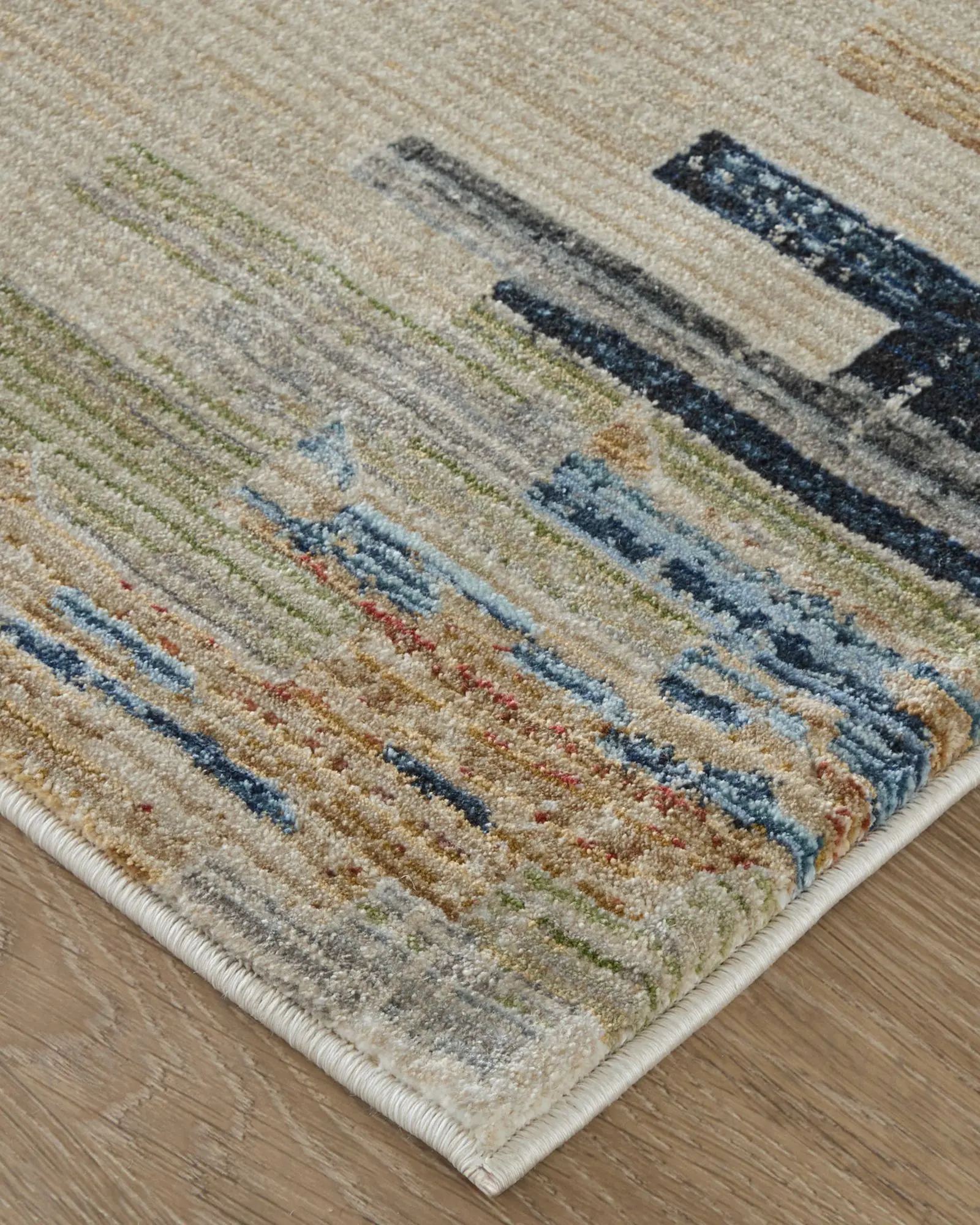 Melrose 39ULF Ivory/Blue/Brown 2x3 Area Rug | Carpet Exchange