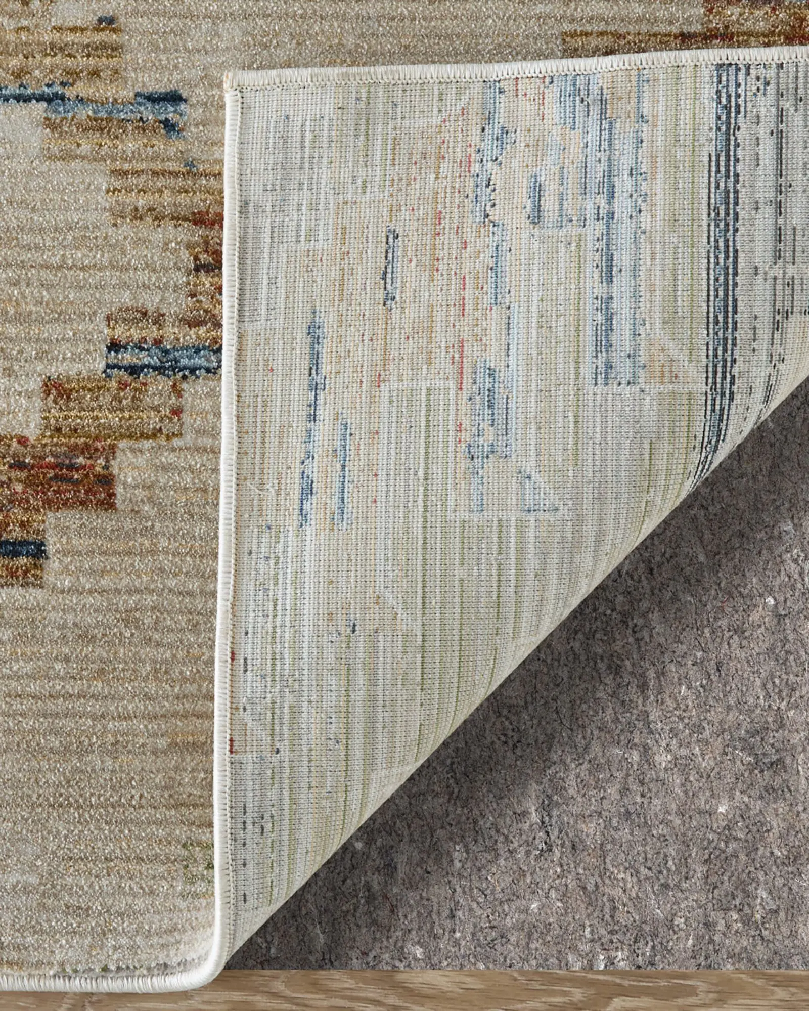 Melrose 39ULF Ivory/Blue/Brown 2x3 Area Rug | Carpet Exchange