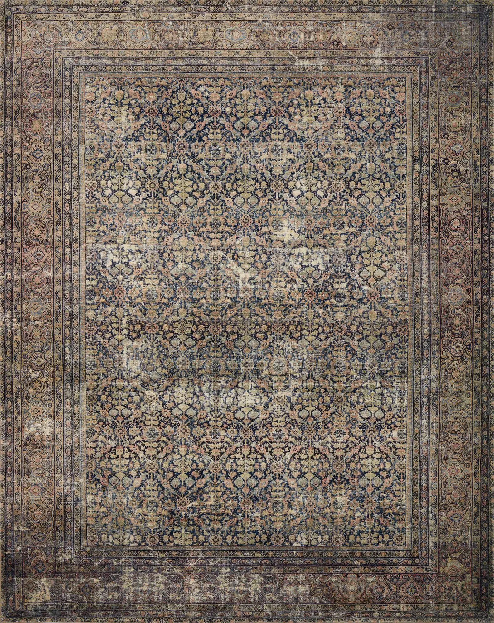Loloi Morgan MOG-03 Denim/Multi Area Rug | Carpet Exchange