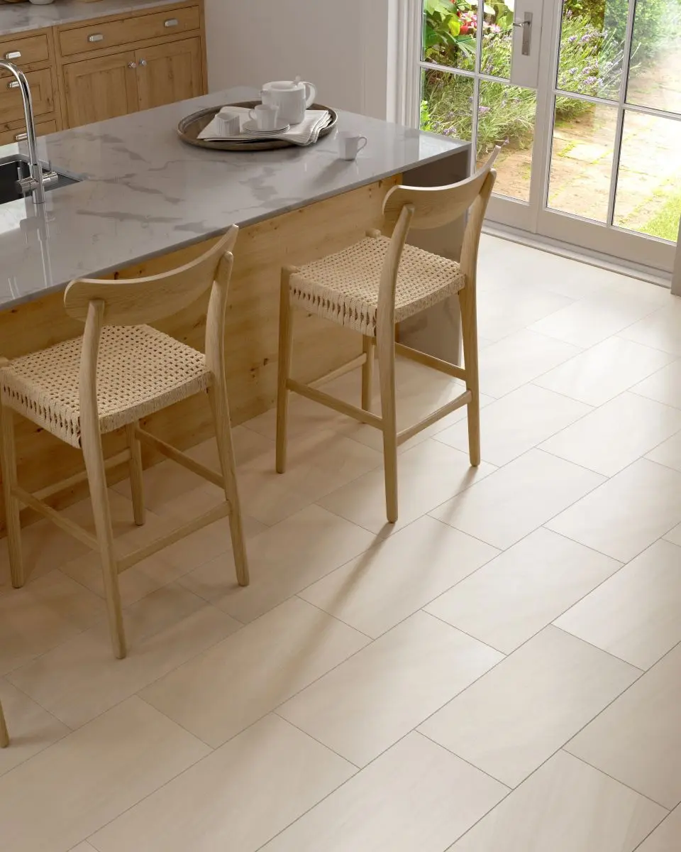 Emser Sabe Ivory 12x23 Matte Porcelain Tile | Carpet Exchange