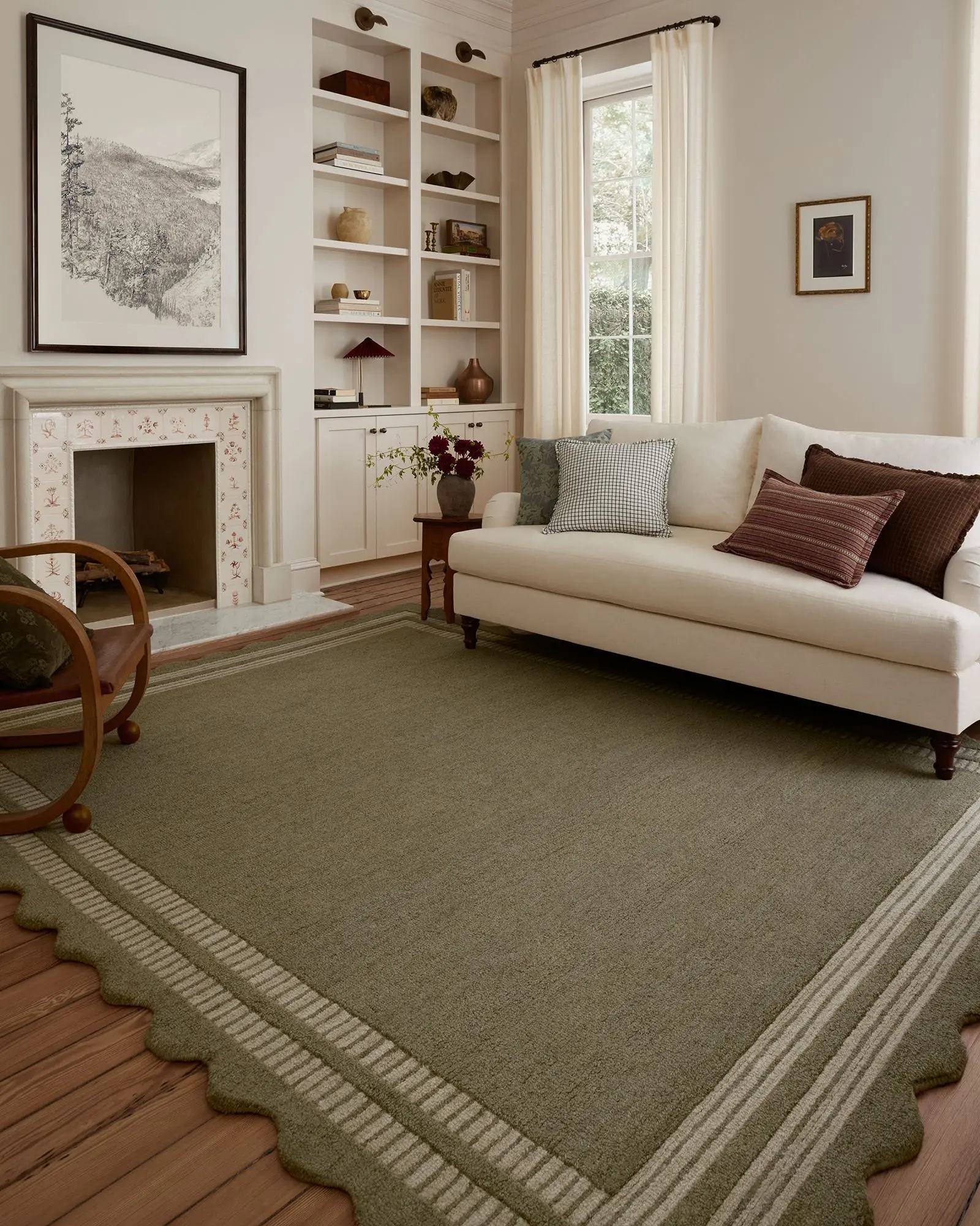 Loloi Scottie SCO-01 Olive/Pebble Area Rug | Carpet Exchange