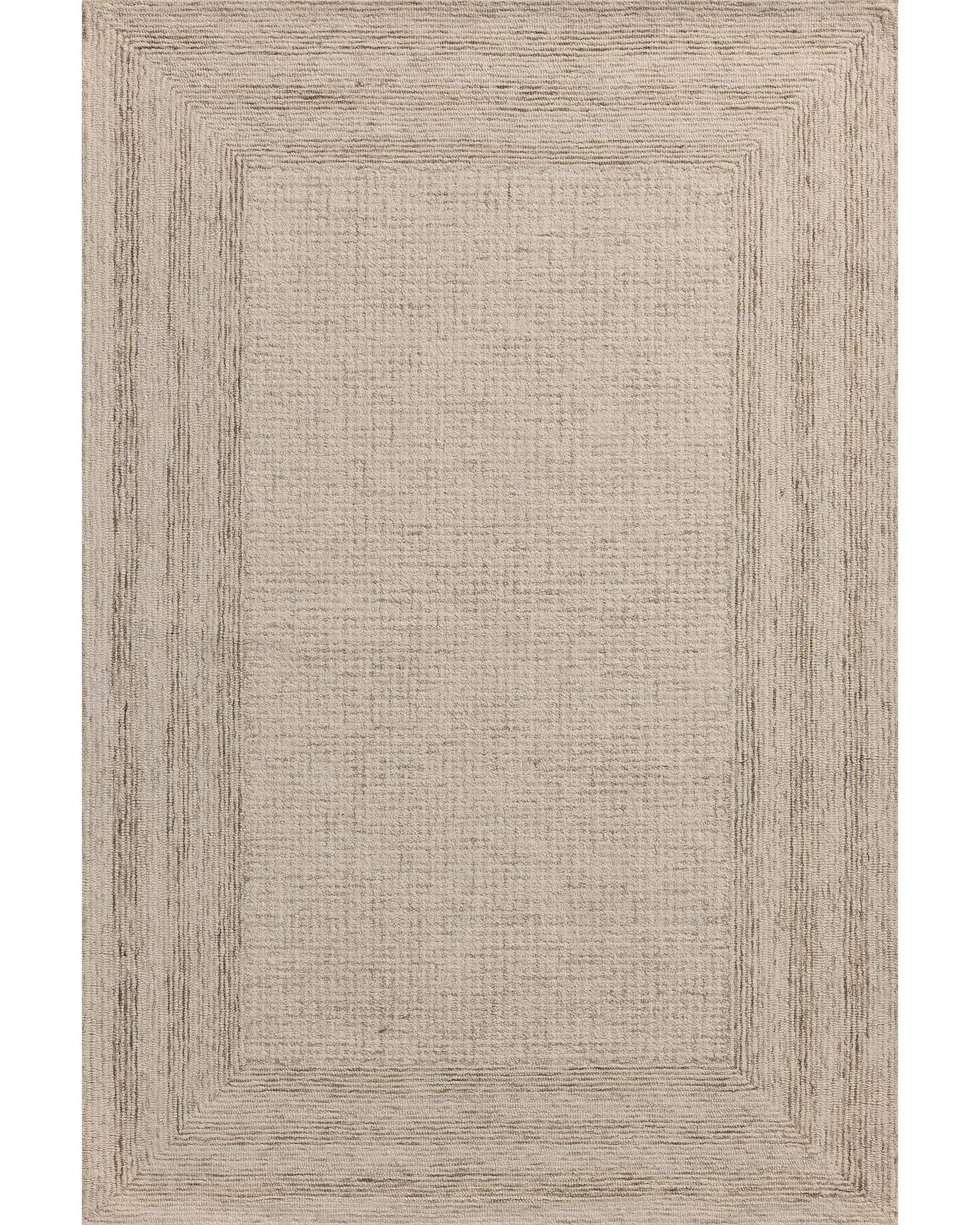 Loloi Windsor WIN-01 Ivory/Stone Area Rug | Carpet Exchange