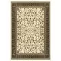 Kashan 108x Ivory/Black Area Rug