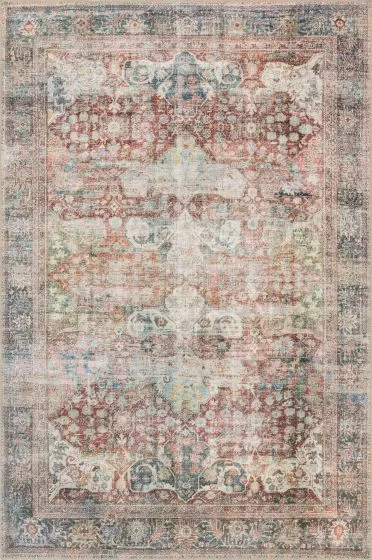Loren LQ-14 Brick/Multi 8'4"x11'6" Area Rug