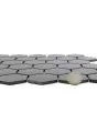 Le Cafe Black Glossy Porcelain 2"x2" Hexagon Mosaic Tile