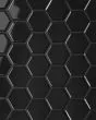 Le Cafe Black Glossy Porcelain 2"x2" Hexagon Mosaic Tile