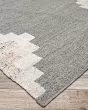 Joshua Saddleback Snow Grey Area Rug