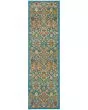 Allur ALR03 Turquoise Ivory Area Rug