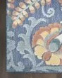 Aloha ALH17 Blue Rose Area Rug