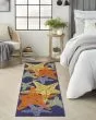 Aloha ALH28 Blue Multicolor Area Rug