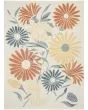 Aloha ALH33 Ivory Rose 2'8"x4' Area Rug