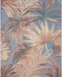 Aloha ALH43 Blue Rose 2'8"x4' Area Rug