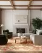 Antique Bloom ANB01 Brick Area Rug