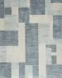 Astra Machine Washable ASW09 Blue Ivory Rug