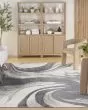 Astra Machine Washable ASW15 Ivory Grey Rug