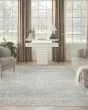 Astra Machine Washable ASW11 Light Grey Area Rug