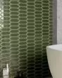 Baroque Olive Glossy Ceramic Tile