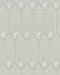Baroque Pewter Glossy Ceramic Tile