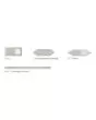 Baroque Pewter Glossy Ceramic Tile