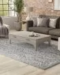 Belfort 8A27F Gray/White Area Rug