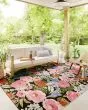 Botanical BOT-01 Black/Multi Area Rug