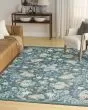 Botanical Washables BOT02 Green Multicolor Area Rug