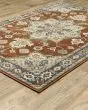 Branson br04a Rust/Beige Area Rug
