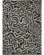 Castille Graffiti Black/White 5'3"x7'6" Area Rug