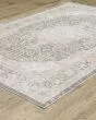 Cavett CAV02 Grey/Orange Area Rug