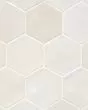 Celine Glossy White Glazed Porcelain 4.5"x4" Hexagon Field Tile