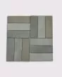 Evolution Silver Marble Porcelain 1.5x6 Herringbone Mosaic Tile