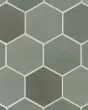 Celine Sage Matte Glazed Porcelain 4.5"x4" Hexagon Field Tile