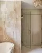 Evolution Taupe Marble Porcelain 1.5x6 Herringbone Mosaic Tile