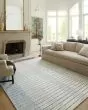 Chris CHR-01 Ivory/Denim Area Rug