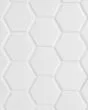 Circuit White 2x2 Hexagon Matte Tile