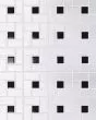 Circuit White w/black Pinwheel Matte Tile