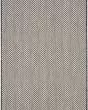 Courtyard COU01 Ivory Charcoal Area Rug