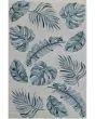 Cove Ivory/Blue Leaves Area Rug