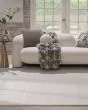 Cozy Shimmer CSH01 Ivory Silver Area Rug